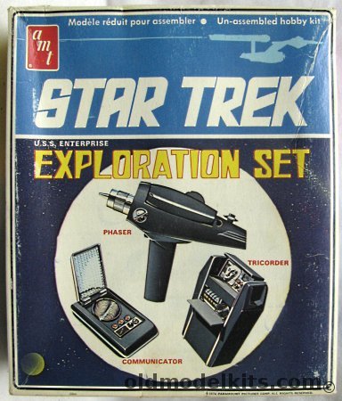 AMT 1/1 Star Trek Exploration Set / Phaser / Tricorder / Communicator - (USS Enterprise ), S958 plastic model kit